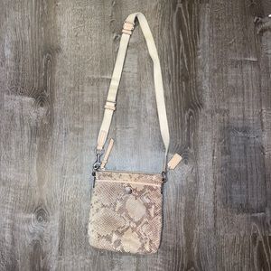 Coach snakeskin crossbody